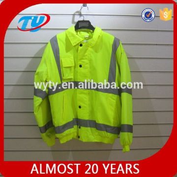 high visibility safety work men jacket for hot sale