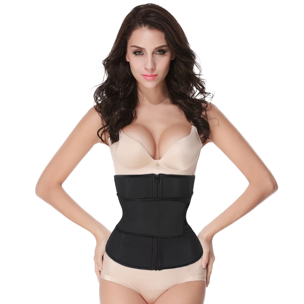 New Arrival Abdominal Belt High Compression Zipper Plus Size Latex Waist Cincher Women Shaper