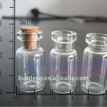 glass bottle wooden cork tops