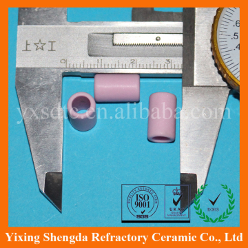 Alumina ceramic guides for textile machinery