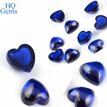 Spinel Synthetic Gems Heart Shape Cabochon Stones Synthetic Spinel Chinese Spinel