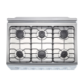 White Color Body 6 Burners Gas Oven