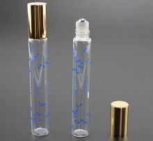 wholesale 10ml perfume glass rollon bottle glass roller bottle with cap