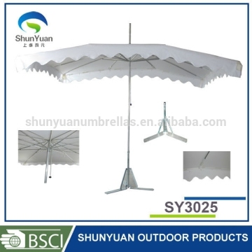 Aluminum umbrella stand with polyester fabric party tent umbrella