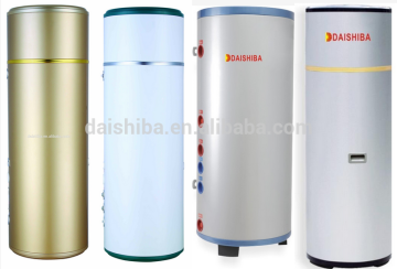 Split heat pump water tank