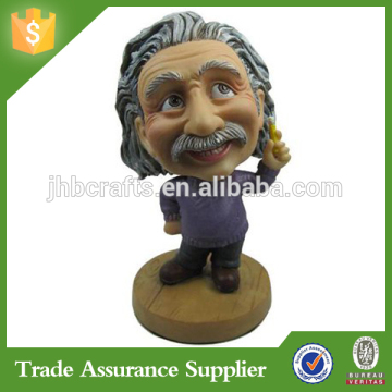 Custom resin einstein bobble head