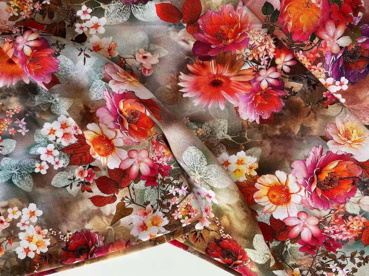 new fabric Shaoxing textile stock  100% Rayon/Viscose Woven  Fabric  rayon poplin  digital printing  fabric for shirt dress