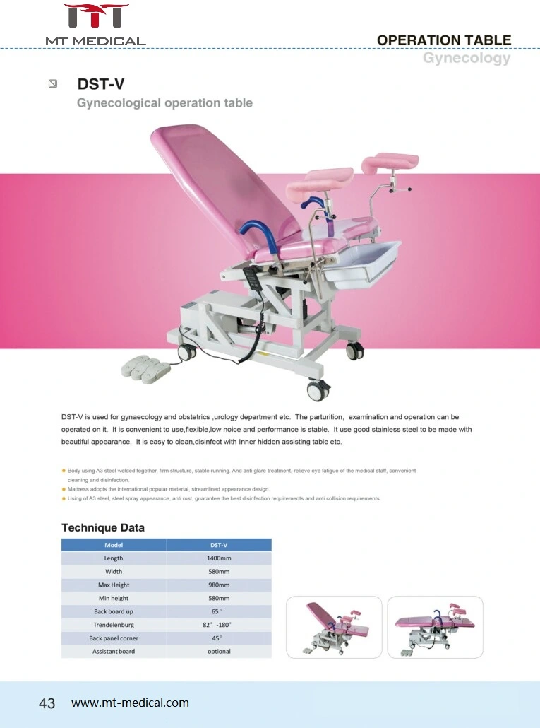 Electric Exam Medical Equipment Delivery Table