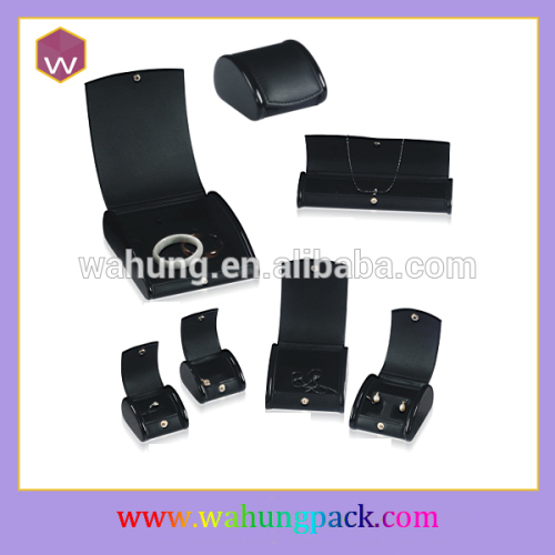 black wooden gift boxes for jewelry,black velvet lined jewelry box (WH-0120-1)