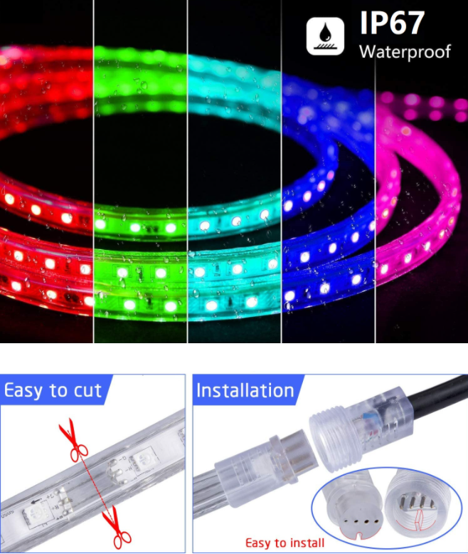 Barre de lumière étanche à LED pour l'atmosphère de rendu