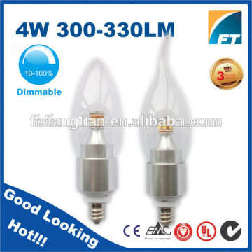 candle light 4w E14 dimmable LED flame candle light
