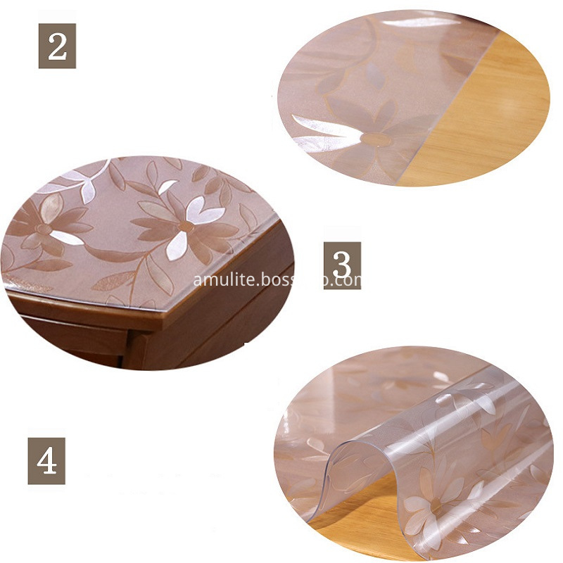 Clear Soft Pvc Thick Clear Plastic Table Cloth