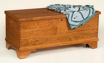 Amish Flat-Top Cherry Hope Chest