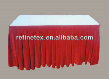 Polyester Satin Decorative Wedding / Parties Table Skirting