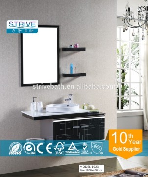 Brushed Stainless steel Bathroom vanity sets