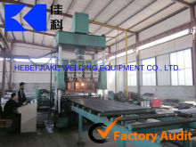 Pavement steel grating welding machine