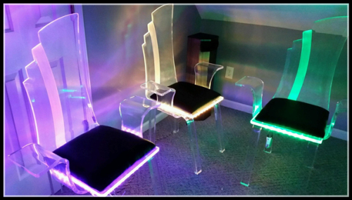clear LED acrylic chair,acrylic furniture
