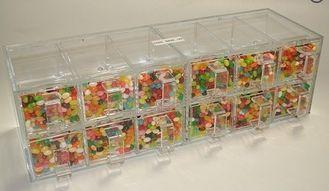 12 Drawers Acrylic Candy Display Cases