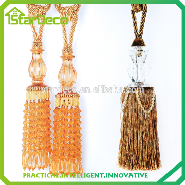 beaded curtain tassel tieback, crystal Africa hot sell curtain tassel