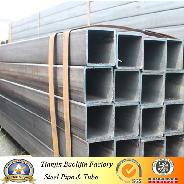 Ms Carbon Steel Black Welded Square & Rectangular Pipe & Tube China