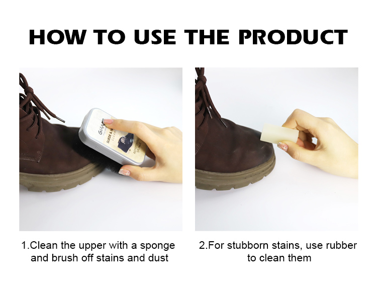 leather clean and polish shoe sponge suede and nubuck cleaner kit