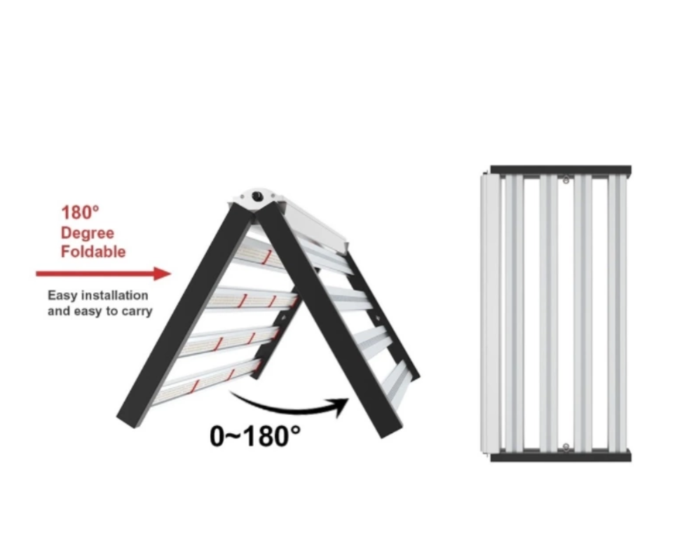 LED crece luz con luz roja