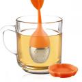 Mesh Silicone Tea Infuser med droppbricka