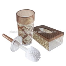 bath set tissue paper box and toilet brush holder