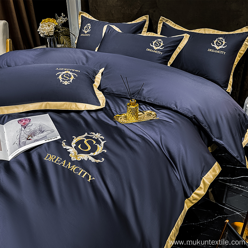 Hot selling cotton comforter luxury brand bedding set