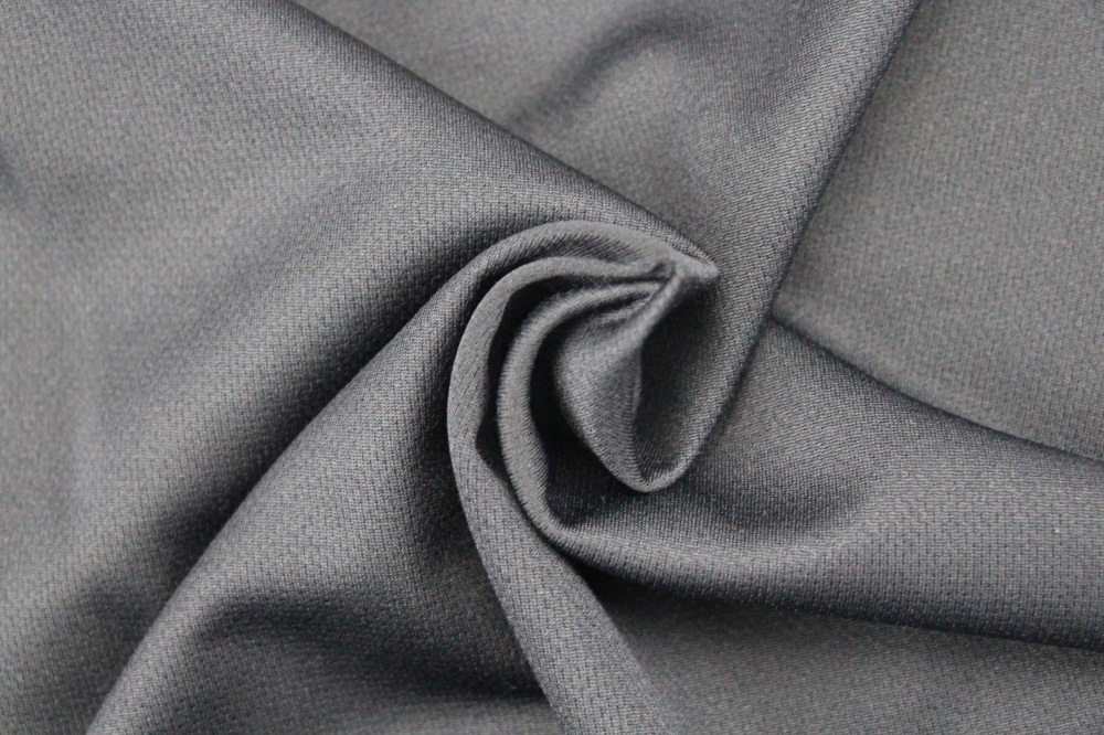 Polyester and Cotton Black Flame Retardant Knitting Fabric