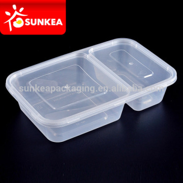 Disposable 200ml clear plastic lunch boxes