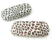 Cheap eyeglasses glasses case with leopard grain