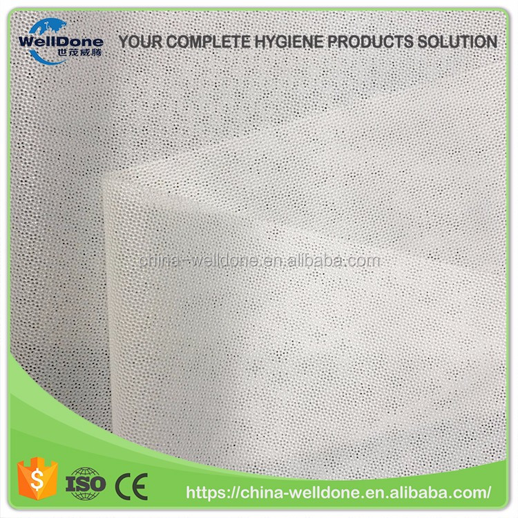 Top sheet sanitary napkin/pad perforated pe film