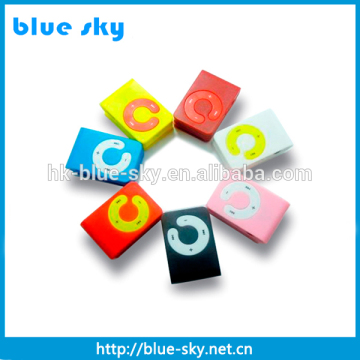 Fashion high quality mini clip music sd mp3 player with TF card slot