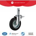 America Style Total Lock SCAFFOLDING CASTER (Rubber Wheel & Steel Core)