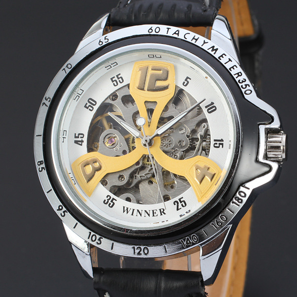 visible mechanism automatic movement mechanical watch for men