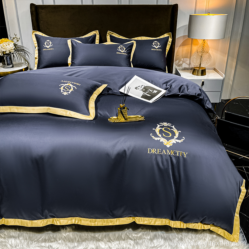 Hot selling cotton comforter luxury brand bedding set