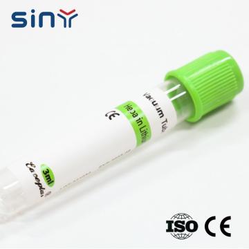 3ml Lithium Heparin Tube for Blood Collection