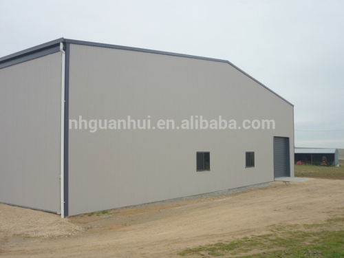 Fine finish pre-painted steel warehouse shed kits
