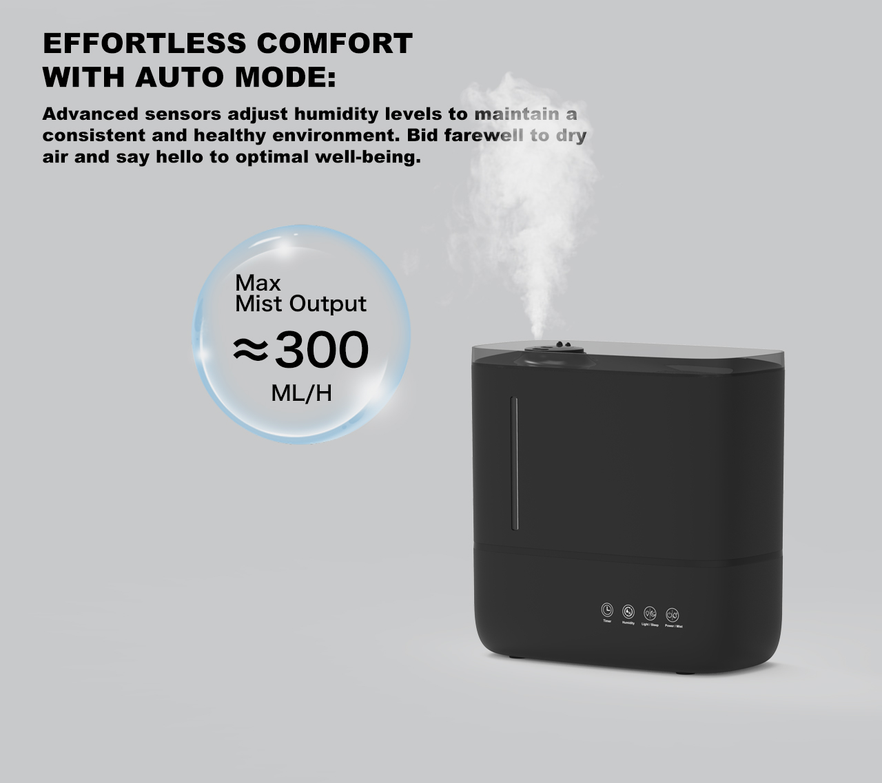 HTJ-2299B humidifier mist output HTJ-2299B humidifier mist output