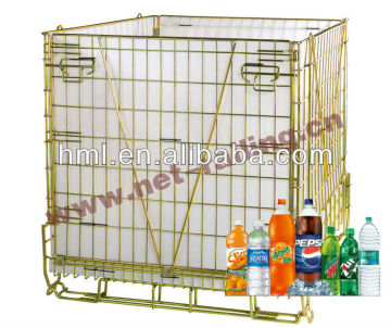 China wire crate for PET bottle storage