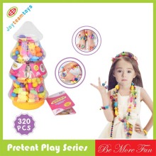 Green material pope beads pretend jewelry beads