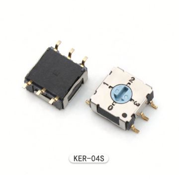 Rotary SMD 4-Position Dip Switch Code Selector SMT Mini Rotary Dip Switch
