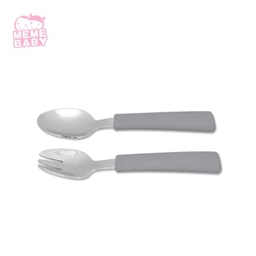 Round Soup Silicone Stainless Spoon For Kids