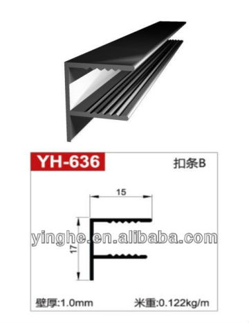 6000 series aluminium profile sliding door cover strip