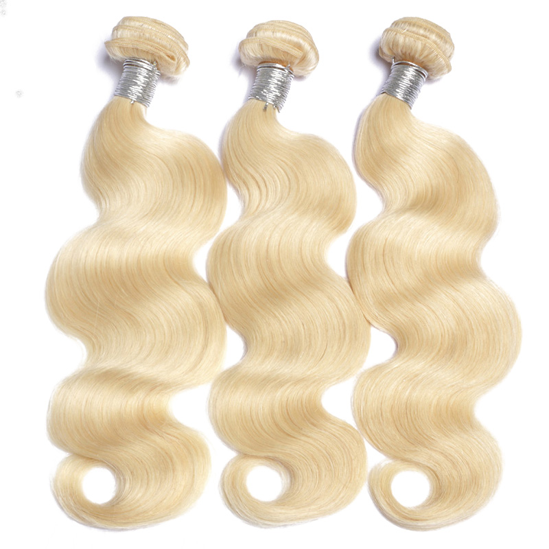 Blonde Human Hair Lace Frontal Natural Hairline Ear To Ear Lace Frontal Brazilian Hair Bundles With Transparent Lace