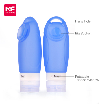 High Quality Silicone Travel Tube/ Clear Refillable Travel Bottles Kit