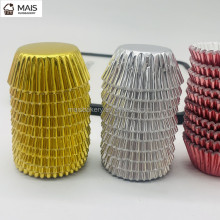 Disposable Cookie Wrap Liners - Gold Cupcake Cases & Muffin Liners