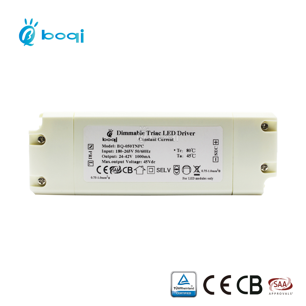 Fast delivery trailing edge triac dimmable 42w phase cut led driver EU standard