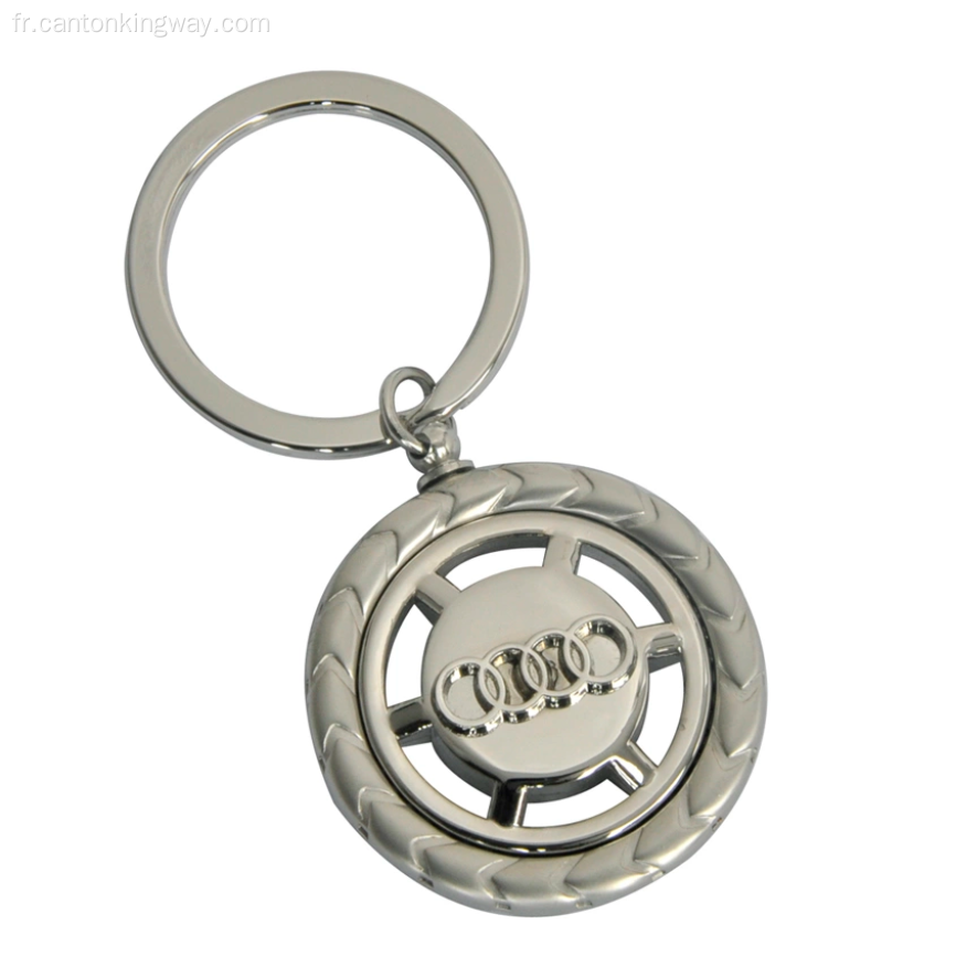 Porte-clés en métal avec motif personnalisable